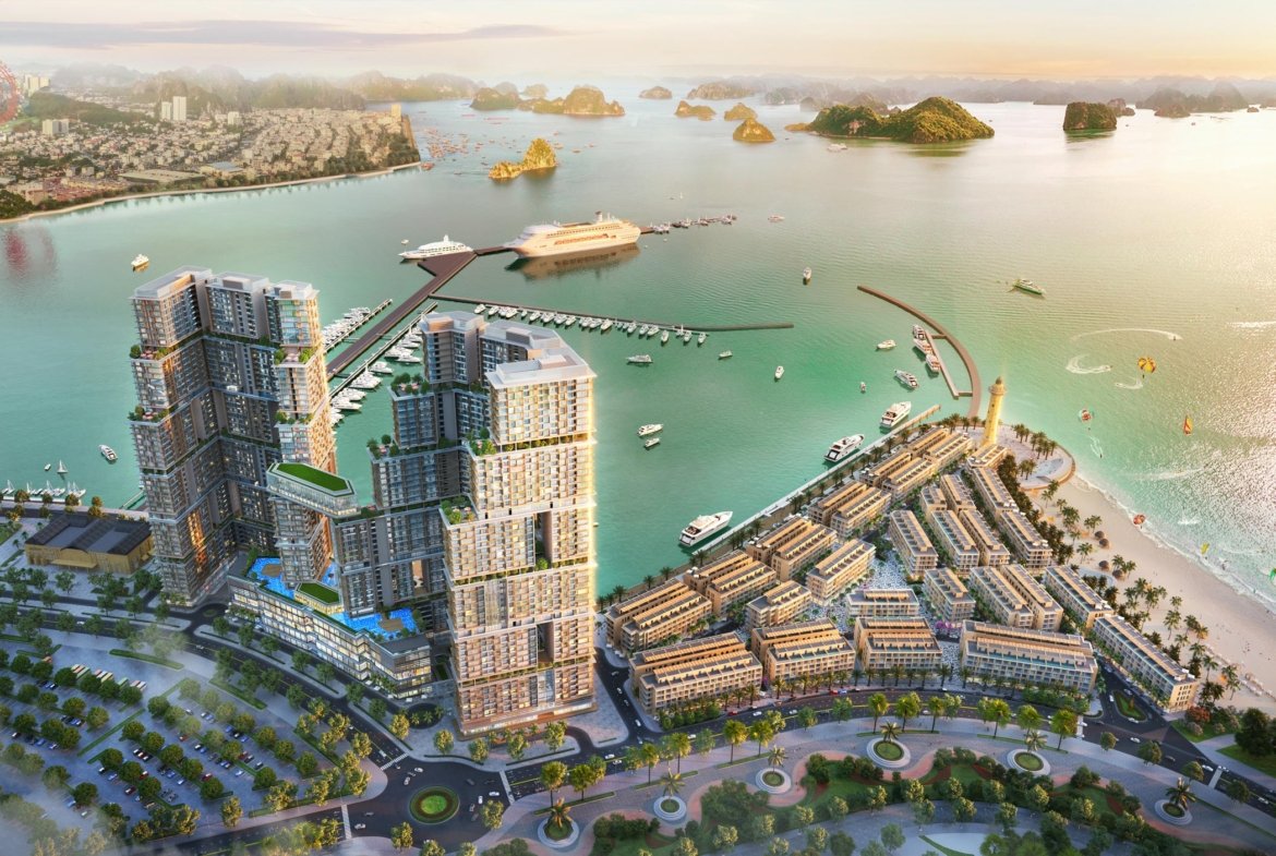 Hình ảnh phối cảnh dự án khu shophouse Sun Porto Town Hạ Long