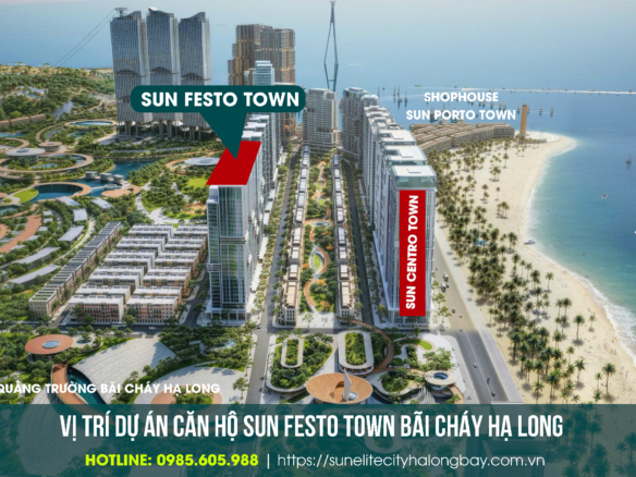 Vị trí dự án Sun Festo Town Hạ Long Bãi Cháy Quảng NInh 2026