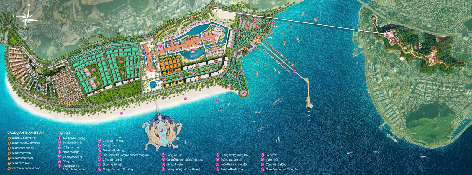 Vị trí và quy hoạch tổng thể dự án Sun Elite City Hạ Long