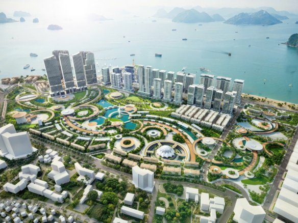 Mặt bằng phối cảnh khu đô thị Sun Elite City Bãi Cháy Quảng NInh