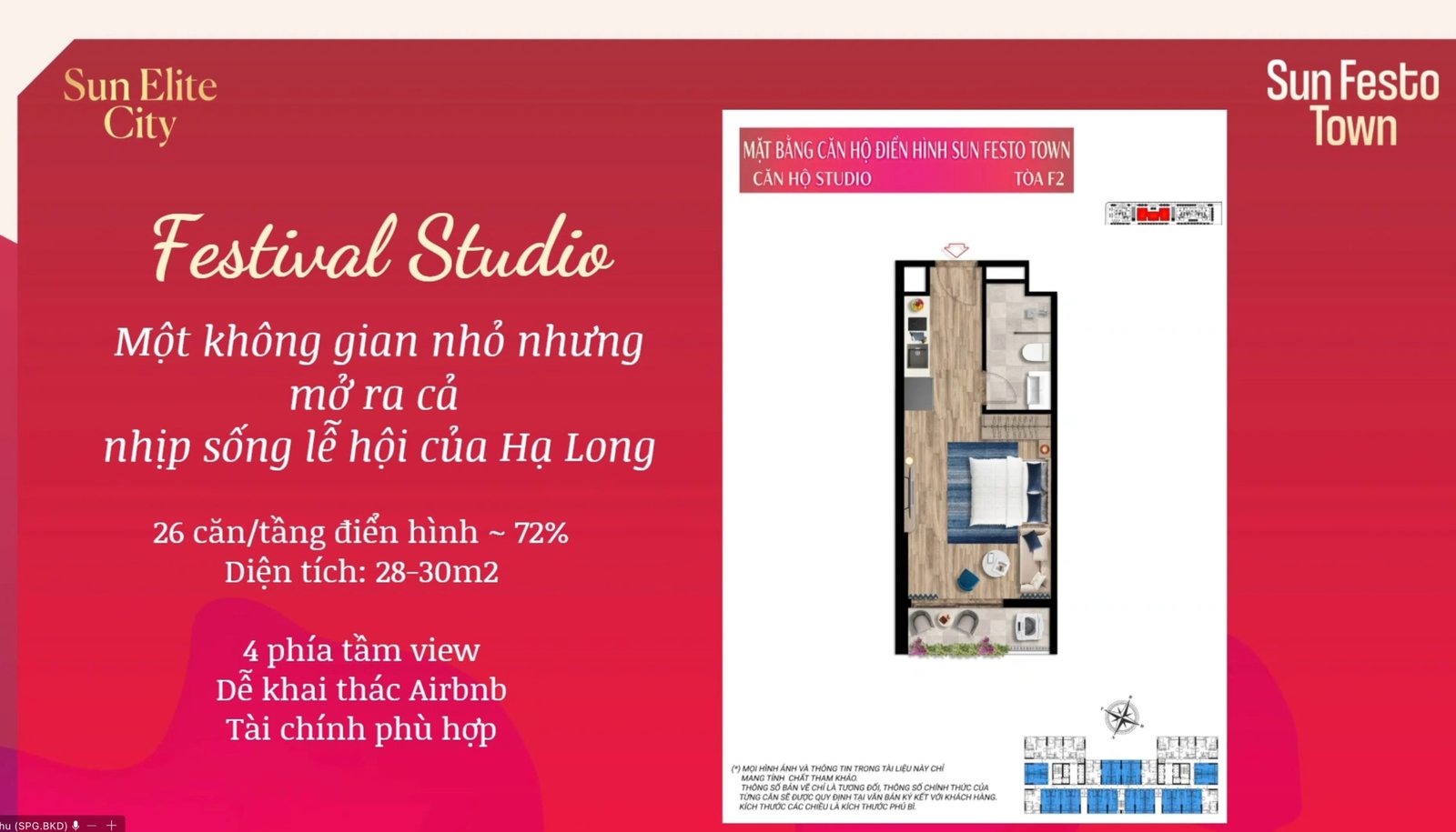 Thiết kế căn studio tại Sun Festo Town Hạ Long