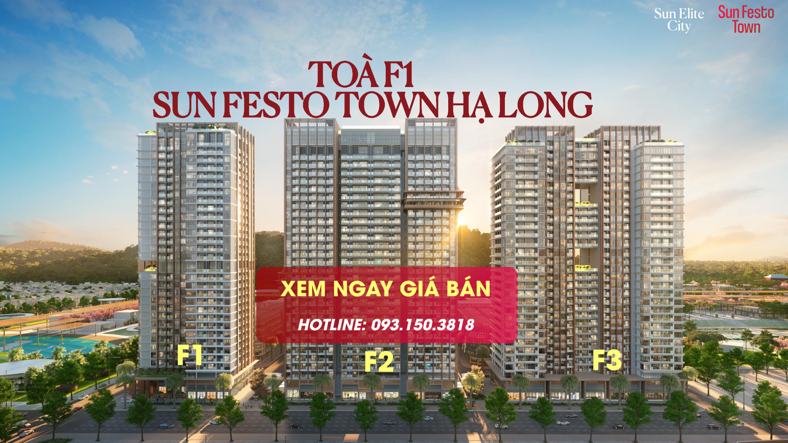 Toà F1 Căn hộ khoáng nóng Sun Festo Town Hạ Long